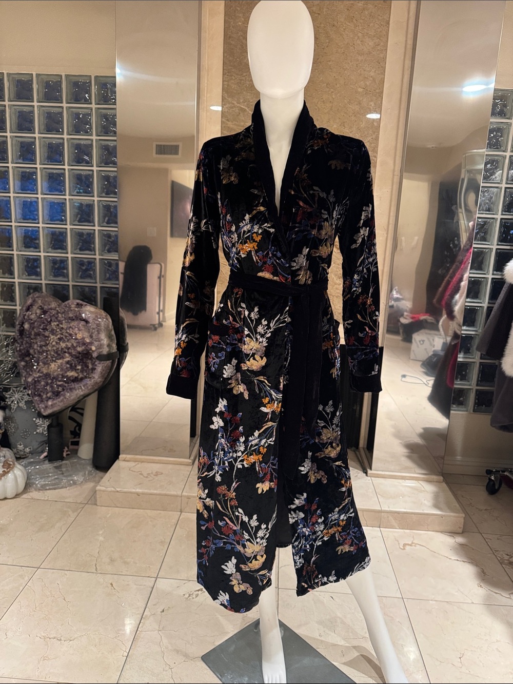 House of Harlow Velvet Robe Duster